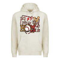 Oatmeal Heather no place like home baseball Premium Hoodie - Jasminsmagicworld