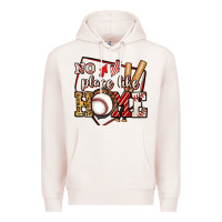 Pale Pink no place like home baseball Premium Hoodie - Jasminsmagicworld
