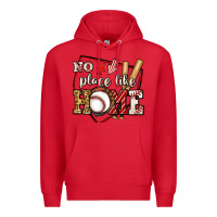 Red no place like home baseball Premium Hoodie - Jasminsmagicworld