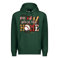 Sports Green no place like home baseball Premium Hoodie - Jasminsmagicworld