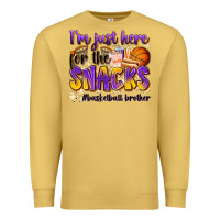 Antique Gold i'm just here for the snacks #basketball brother Premium Sweatshirt - Zillion Design Studio