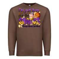 Chestnut i'm just here for the snacks #basketball brother Premium Sweatshirt - Zillion Design Studio