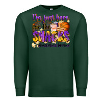 Sports Green i'm just here for the snacks #basketball brother Premium Sweatshirt - Zillion Design Studio