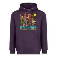 Plum wild and free Heavyweight Hoodie - texasbilliewilder