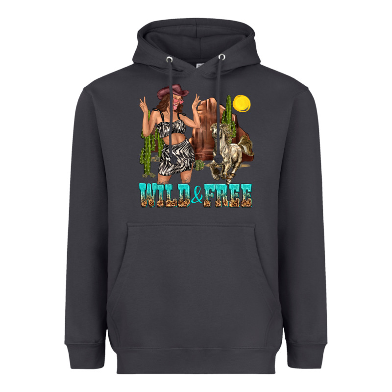 Wild And Free Heavyweight Hoodie by texasbilliewilder | Teevron