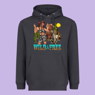 Wild And Free Heavyweight Hoodie Designed By Texasbilliewilder