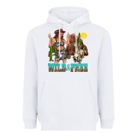 White wild and free Heavyweight Hoodie - texasbilliewilder