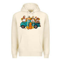 Sandshell fall gnomes truck pumpkin sunflowers Premium Hoodie - Artiststas