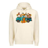Tofu fall gnomes truck pumpkin sunflowers Premium Hoodie - Artiststas