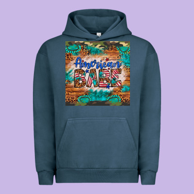 American Babe Urban Hoodie Designed By Artiststas