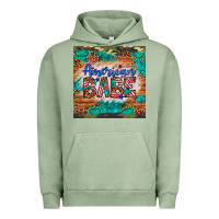 Pigment Oil Green american babe Urban Hoodie - Artiststas