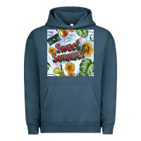 Pigment Midnight Navy sweet summer seamless pattern Urban Hoodie - BundleAndBundleShop
