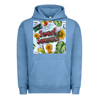 Pigment Pebble Blue sweet summer seamless pattern Urban Hoodie - BundleAndBundleShop