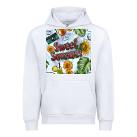 White sweet summer seamless pattern Urban Hoodie - BundleAndBundleShop