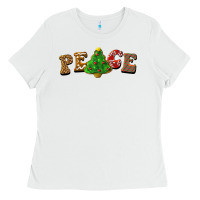 White christmas peace Ladies Tee - BarkalooDesign