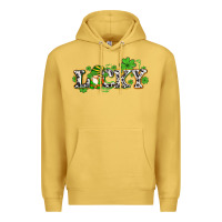 Antique Gold lucky with gnome and  shamrocks Premium Hoodie - AdoDesignShop