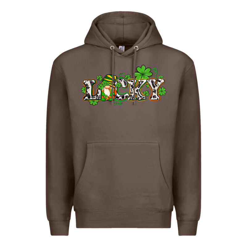 Lucky With Gnome And  Shamrocks Premium Hoodie by AdoDesignShop | Teevron