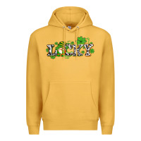 Mustard lucky with gnome and  shamrocks Premium Hoodie - AdoDesignShop