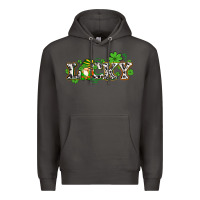 Smoke lucky with gnome and  shamrocks Premium Hoodie - AdoDesignShop