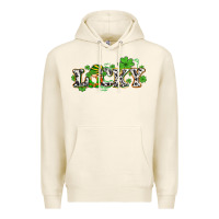 Tofu lucky with gnome and  shamrocks Premium Hoodie - AdoDesignShop
