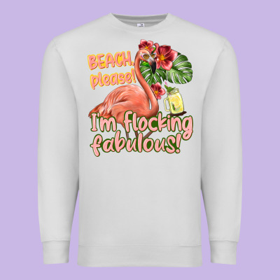 Im Flocking Fabulous Premium Sweatshirt Designed By Texasbilliewilder