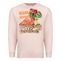 Pale Pink im flocking fabulous Premium Sweatshirt - texasbilliewilder