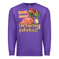Purple im flocking fabulous Premium Sweatshirt - texasbilliewilder