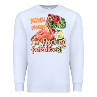 White im flocking fabulous Premium Sweatshirt - texasbilliewilder