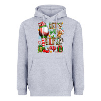 Heather Grey let's get elfed up Heavyweight Hoodie - Zillion Design Studio
