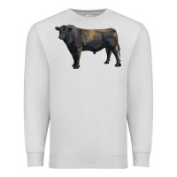 Dove Grey black angus bull Premium Sweatshirt - RanaPortraitStore