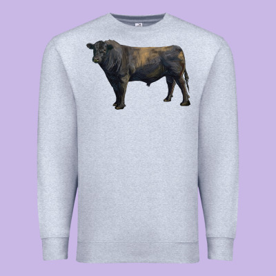 Black Angus Bull Premium Sweatshirt Designed By Ranaportraitstore