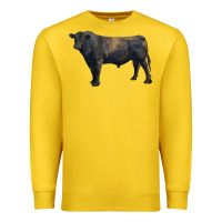 Lemon black angus bull Premium Sweatshirt - RanaPortraitStore