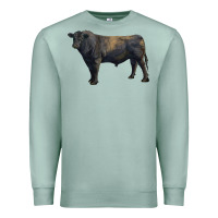 Seafoam black angus bull Premium Sweatshirt - RanaPortraitStore