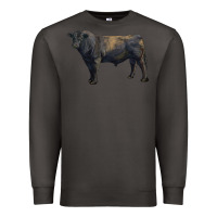 Smoke black angus bull Premium Sweatshirt - RanaPortraitStore