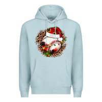 Blue Mist Christmas baseball Premium Hoodie - JahusDesignShop