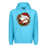 Ocean Blue Christmas baseball Premium Hoodie - JahusDesignShop