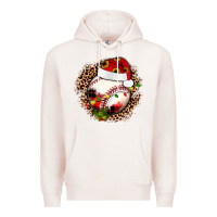Pale Pink Christmas baseball Premium Hoodie - JahusDesignShop