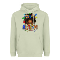Matcha autism mom afro locs messy bun Heavyweight Hoodie - texasbilliewilder