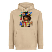 Mushroom autism mom afro locs messy bun Heavyweight Hoodie - texasbilliewilder