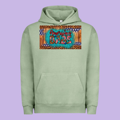 American Babe Urban Hoodie Designed By Artiststas