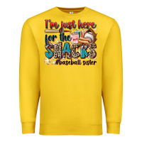 Lemon i'm just here for the snacks #baseball sister Premium Sweatshirt - Zillion Design Studio