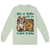 Matcha life is better with a english bulldog Long Sleeve Tee - BarkalooDesign
