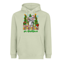 Matcha i want a hippopotamus for christmas Heavyweight Hoodie - Zillion Design Studio