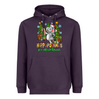 Plum i want a hippopotamus for christmas Heavyweight Hoodie - Zillion Design Studio
