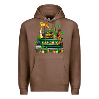 Chestnut lucky truck with flags and beers Premium Hoodie - AdoDesignShop