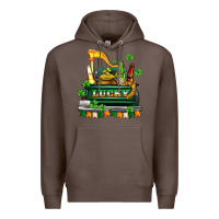 Coffee lucky truck with flags and beers Premium Hoodie - AdoDesignShop
