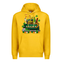 Lemon lucky truck with flags and beers Premium Hoodie - AdoDesignShop