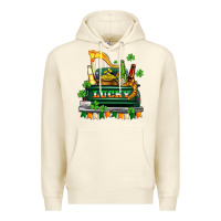Sandshell lucky truck with flags and beers Premium Hoodie - AdoDesignShop