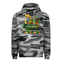 Slate Camo lucky truck with flags and beers Premium Hoodie - AdoDesignShop