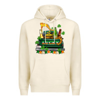 Tofu lucky truck with flags and beers Premium Hoodie - AdoDesignShop